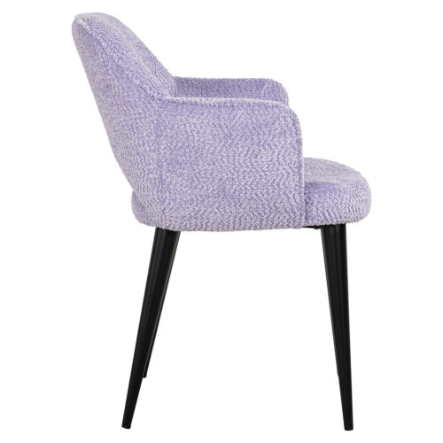 Eetkamerstoel Giovanna Chenille kleur Lavender - Afbeelding 2