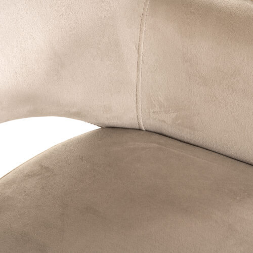 Eetkamerstoel Giovanna Velvet en stof kleur Khaki/Rose - Afbeelding 8