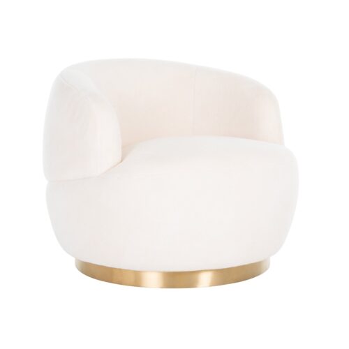 Draaifauteuil Teddy Teddy stof - Wit