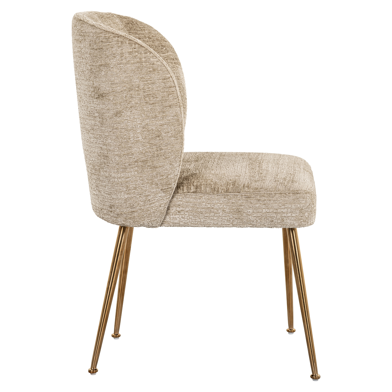 Eetkamerstoel Cannon Chenille kleur Desert - Afbeelding 2