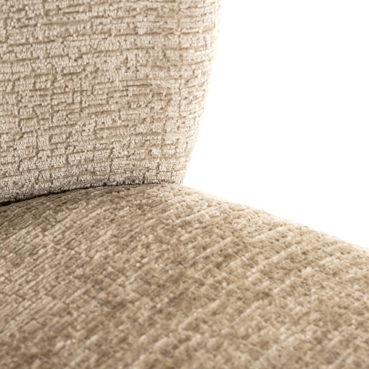 Eetkamerstoel Cannon Chenille kleur Desert - Afbeelding 7