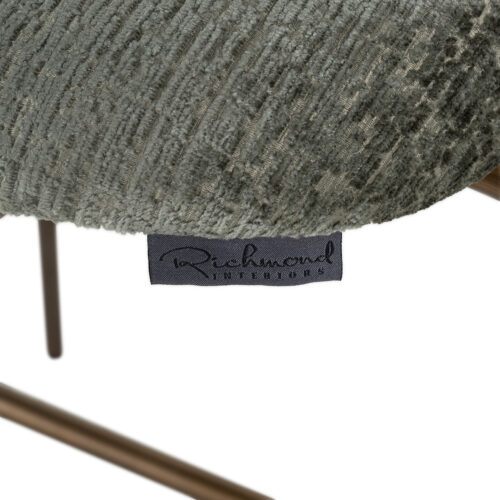 Barstoel Xenia Chenille Groen - zithoogte 65cm - Afbeelding 6