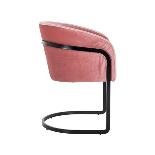 Eetkamerstoel Chiara Velvet kleur Blush - Afbeelding 2