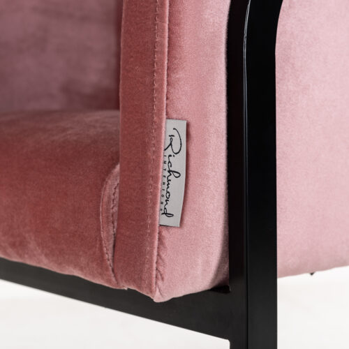 Eetkamerstoel Chiara Velvet kleur Blush - Afbeelding 6