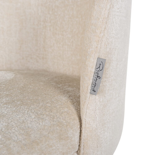 Eetkamerstoel Alicia Chenille kleur Wit - Afbeelding 6