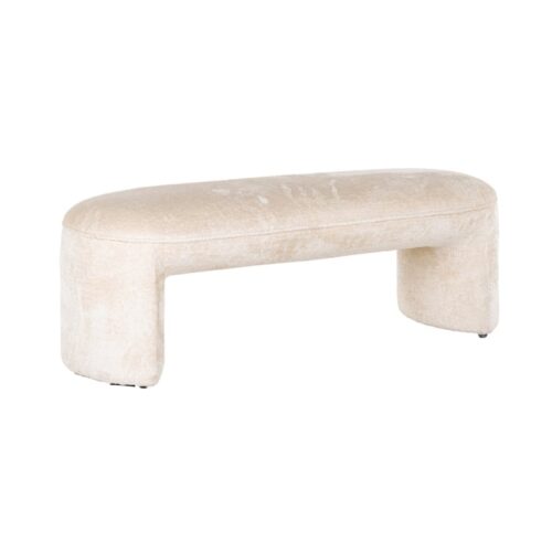 Eetkamerbank Fargo Velvet - Wit