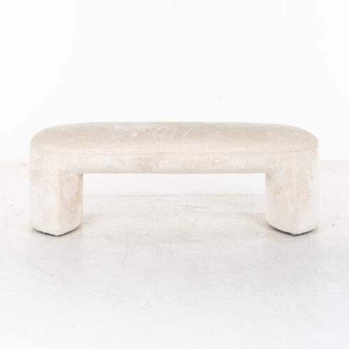 Eetkamerbank Fargo Velvet - Wit - Afbeelding 3