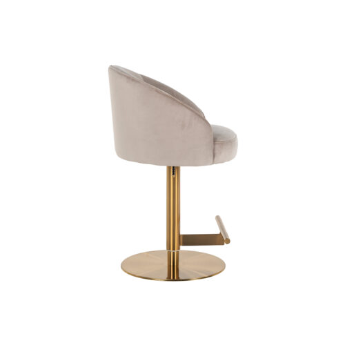 Barstoel Zabi Velvet Khaki  - zithoogte 60 - 87cm - Afbeelding 2