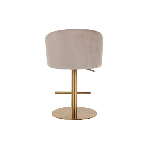 Barstoel Zabi Velvet Khaki  - zithoogte 60 - 87cm - Afbeelding 3