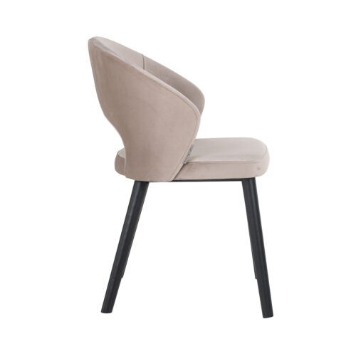 Eetkamerstoel Savoy Velvet kleur Khaki - Afbeelding 2