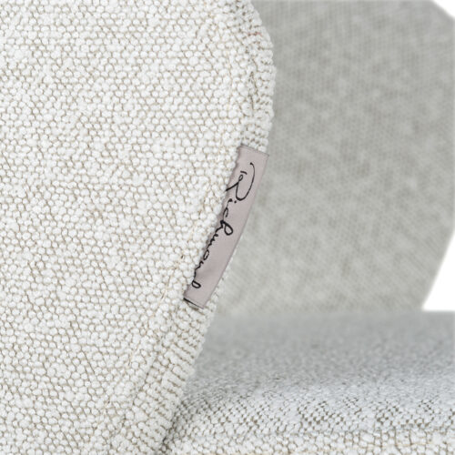 Eetkamerstoel Savoy Bouclé kleur Wit - Afbeelding 6