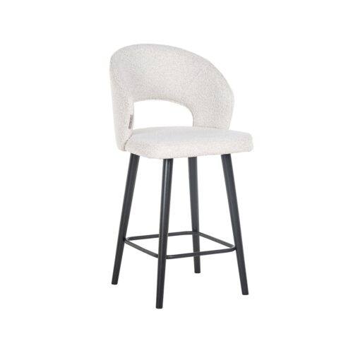 Barstoel Savoy Boucle Wit - zithoogte 68cm