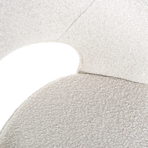 Barstoel Savoy Boucle Wit - zithoogte 68cm - Afbeelding 7