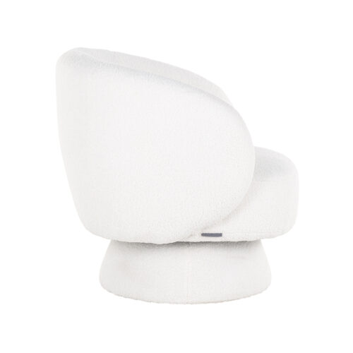 Draaifauteuil Senna Furry - Wit - Afbeelding 2