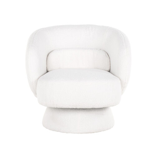 Draaifauteuil Senna Furry - Wit - Afbeelding 4