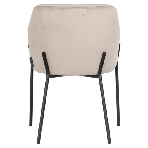 Eetkamerstoel Fay Velvet kleur Khaki - Afbeelding 3