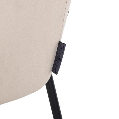 Eetkamerstoel Fay Velvet kleur Khaki - Afbeelding 6