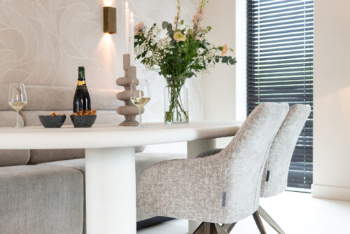 Organische Eettafel Bloomstone 230 x 117cm - Wit - Afbeelding 8