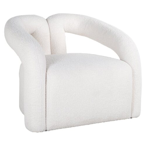 Fauteuil Dana Furry - Wit