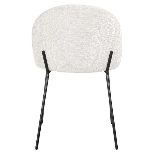 Eetkamerstoel Alyssa Chenille kleur Shell - Afbeelding 3