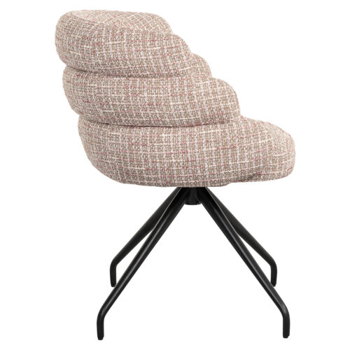 Draaibare Eetkamerstoel Kayla Be Trendy kleur Rose - Afbeelding 2