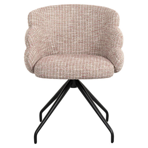 Draaibare Eetkamerstoel Kayla Be Trendy kleur Rose - Afbeelding 4