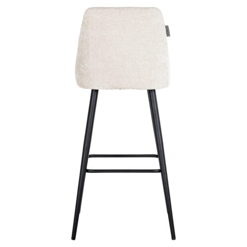 Barstoel Brooke Chenille Creme - set van 2 - Afbeelding 3