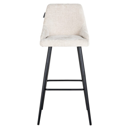 Barstoel Brooke Chenille Creme - set van 2 - Afbeelding 5