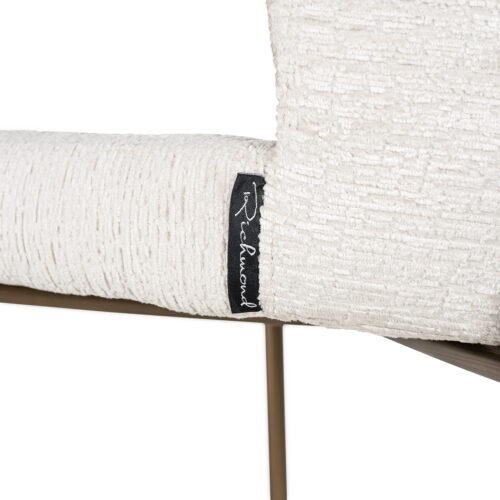 Barstoel Darby Chenille Creme - zithoogte 76cm - Afbeelding 6