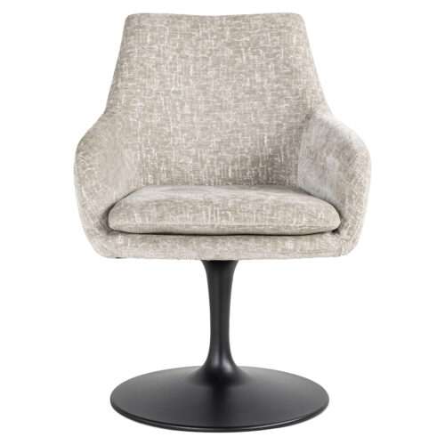 Eetkamerstoel Marlon Chenille kleur Pearl - Afbeelding 4
