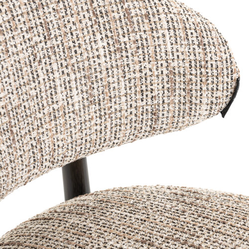 Barstoel Cherry Chenille Naturel - zithoogte 66cm - Afbeelding 7