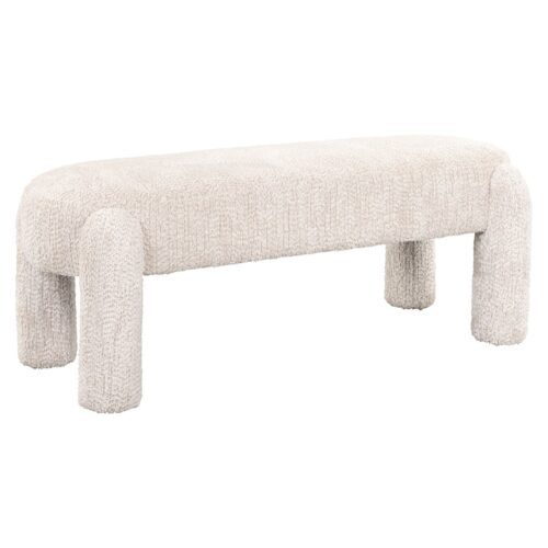Eetkamerbank Holly Chenille - Creme