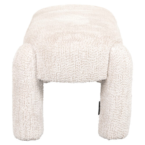 Eetkamerbank Holly Chenille - Creme - Afbeelding 2