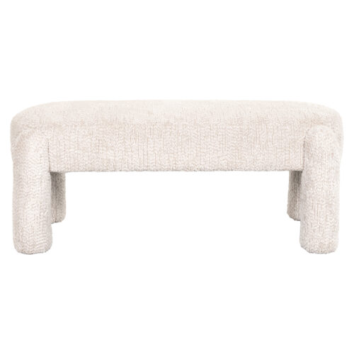 Eetkamerbank Holly Chenille - Creme - Afbeelding 3