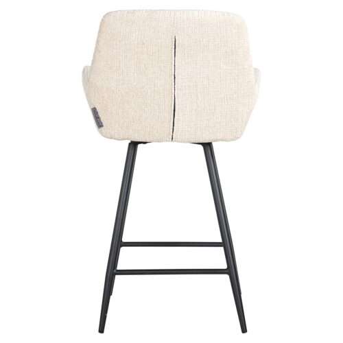 Draaibare Barstoel Linsey Beige - zithoogte 68cm - Afbeelding 3