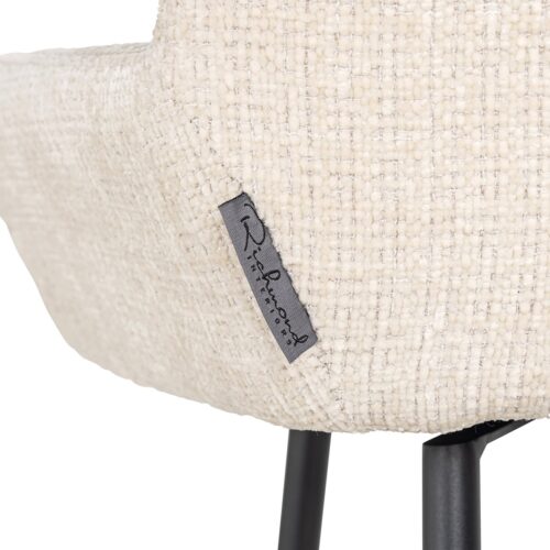 Draaibare Barstoel Linsey Beige - zithoogte 68cm - Afbeelding 6