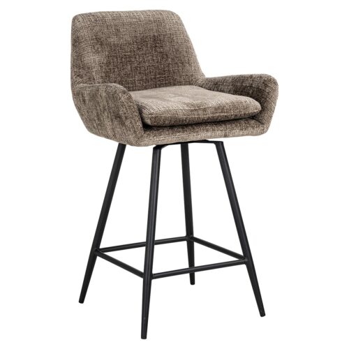 Draaibare Barstoel Linsey Stone - zithoogte 68cm