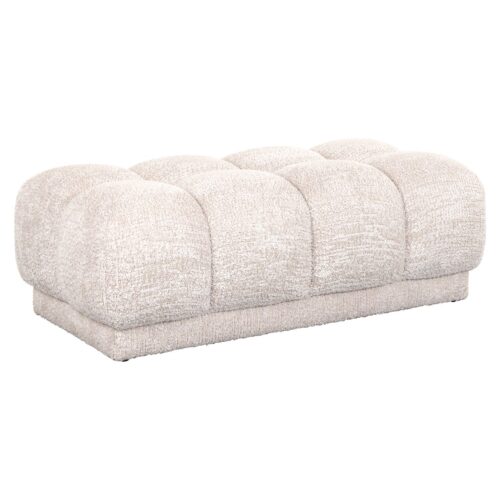 Hocker Noah Chenille - Creme