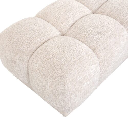 Hocker Noah Chenille - Creme - Afbeelding 5