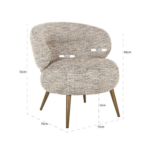 Fauteuil Sabor Be Trendy - Naturel - Afbeelding 6
