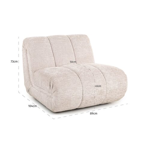 Fauteuil Kyli Jasper - Wit - Afbeelding 5