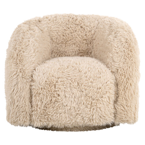 Kinder Draaifauteuil Lenny Fluffy - Zand - Afbeelding 4