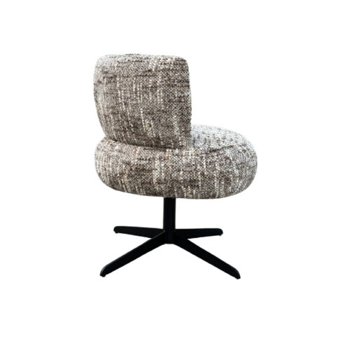 Eetkamerstoel Amalfi Geweven stof kleur Beige - Afbeelding 4