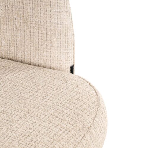 Draaibare Barstoel Nikki Chenille - Beige - Afbeelding 10