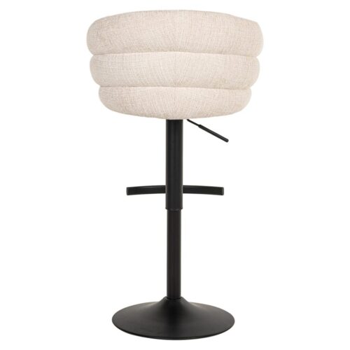 Draaibare Barstoel Nikki Chenille - Beige - Afbeelding 2