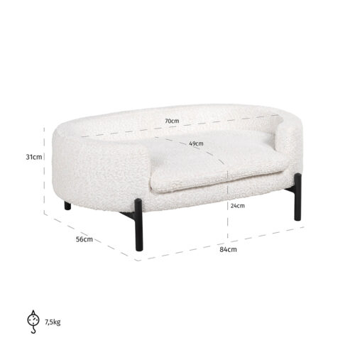 Huisdierenbed Dolly white sheep (Sheep 02 white) - Afbeelding 4