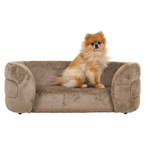 Huisdierenbed Bingo taupe chenille (Bergen 104 taupe chenille) - Afbeelding 8