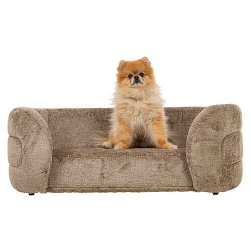 Huisdierenbed Bingo taupe chenille (Bergen 104 taupe chenille) - Afbeelding 10