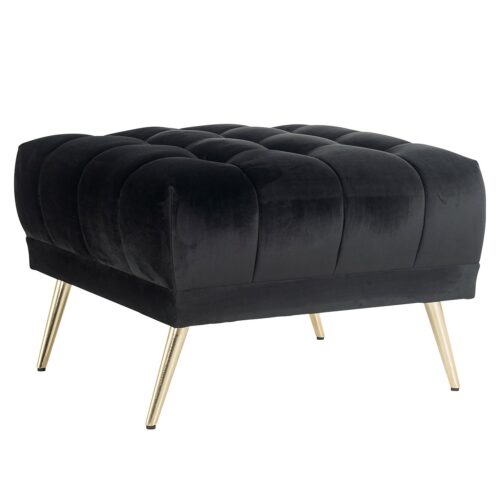 Hocker Huxley Velvet - Antraciet