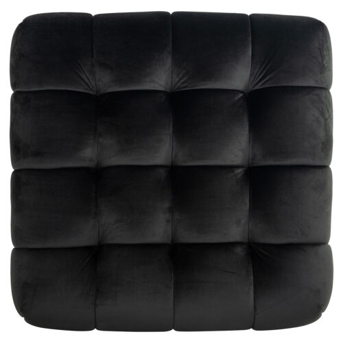 Hocker Huxley Velvet - Antraciet - Afbeelding 4